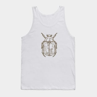 Scarab beetle pointillism illustration Tank Top